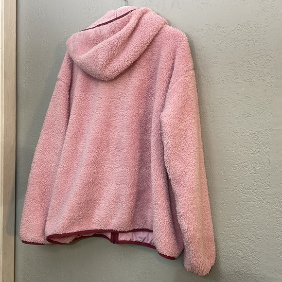 Ugg Kadence Fluffy Sherpa Oversized Relaxed Fit Hooded Teddy Jacket - Picture 9 of 10